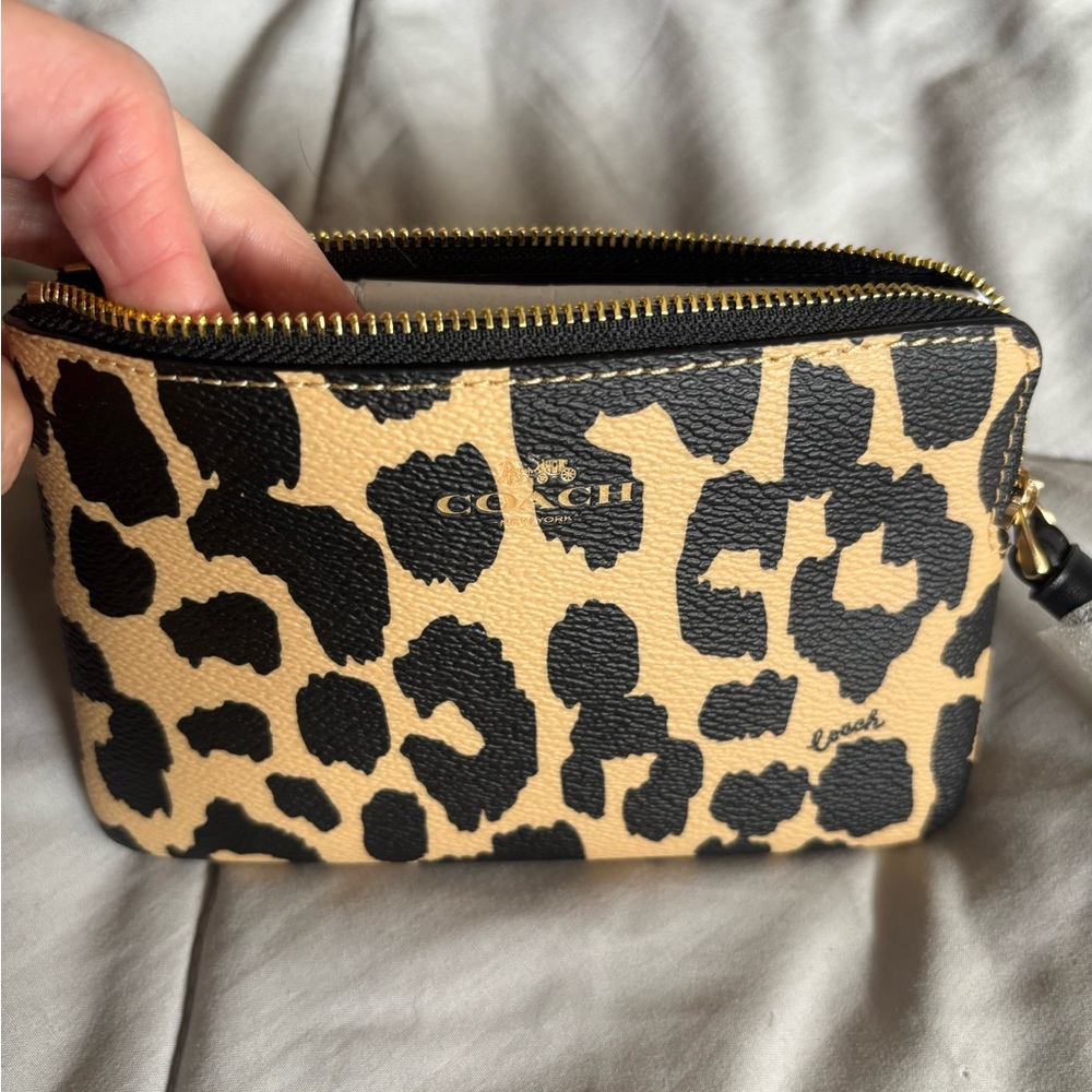 Coach Leopard Print Wristlet - Picture 5 of 7